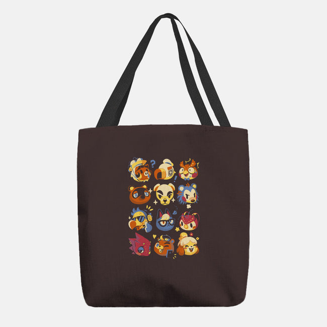 Island Faces-none basic tote-BlancaVidal