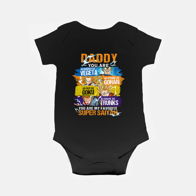 Super Dragon Daddy-baby basic onesie-Tom Geller