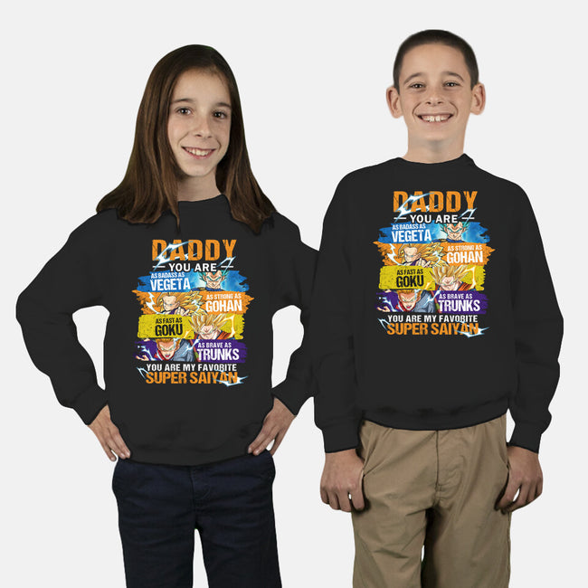 Super Dragon Daddy-youth crew neck sweatshirt-Tom Geller