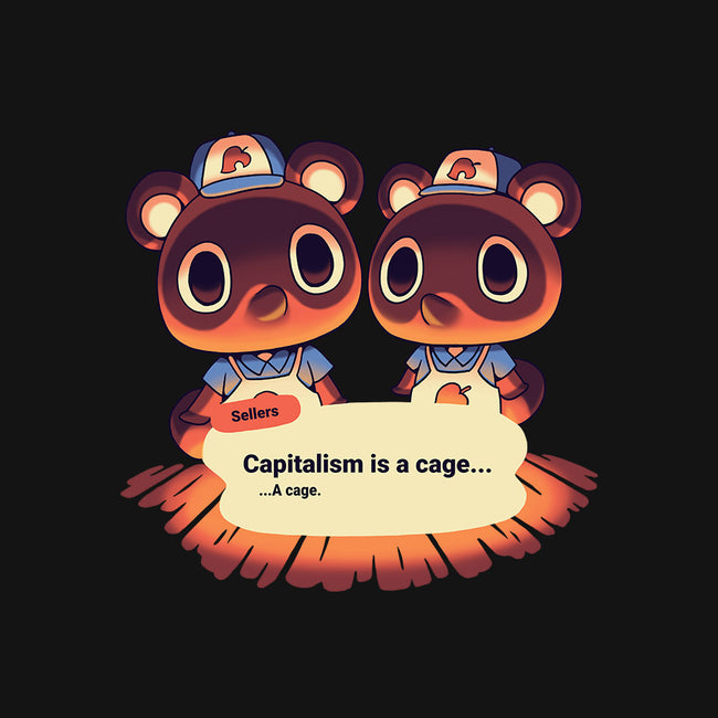 A Cage-womens basic tee-Geekydog