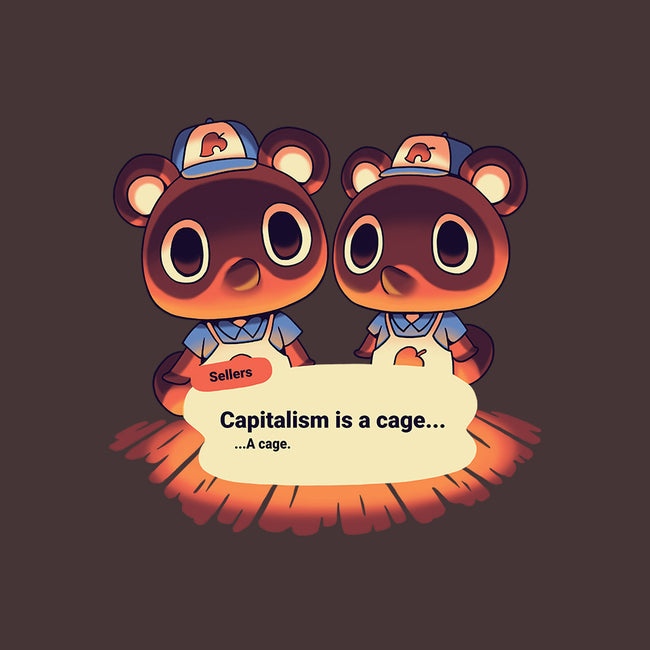 A Cage-womens basic tee-Geekydog