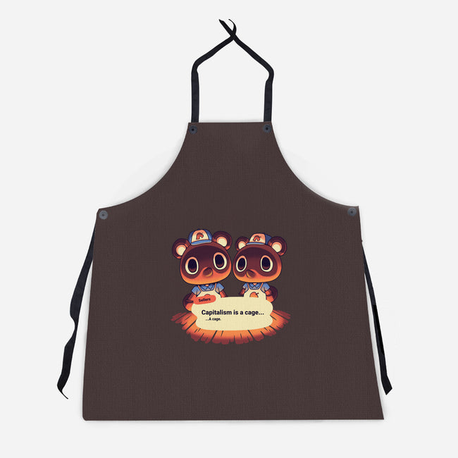 A Cage-unisex kitchen apron-Geekydog