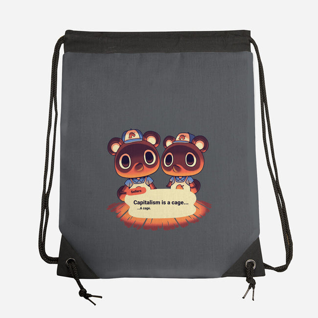 A Cage-none drawstring bag-Geekydog
