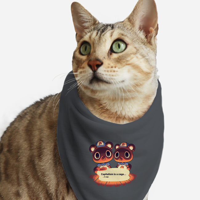 A Cage-cat bandana pet collar-Geekydog