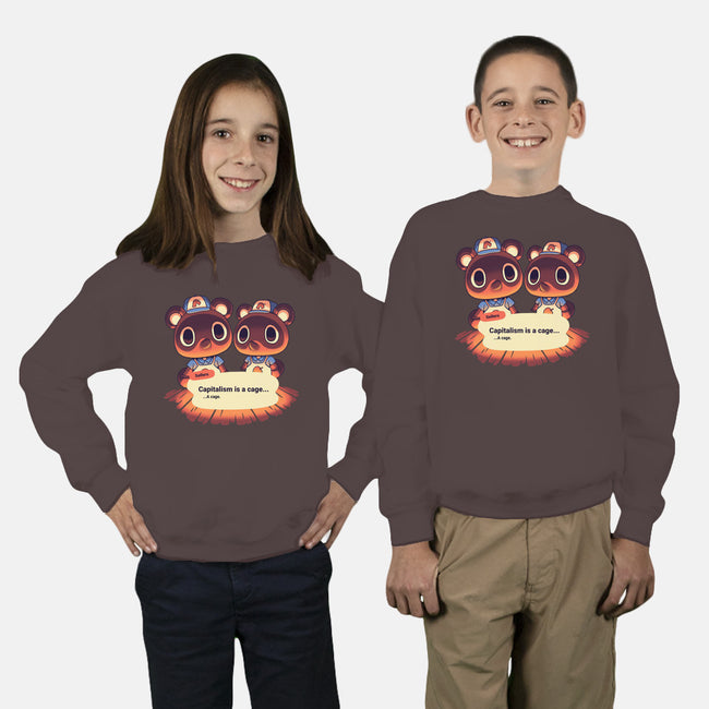 A Cage-youth crew neck sweatshirt-Geekydog