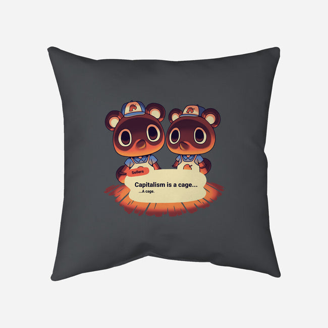 A Cage-none removable cover w insert throw pillow-Geekydog