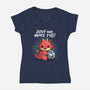 One More Roll-womens v-neck tee-NemiMakeit