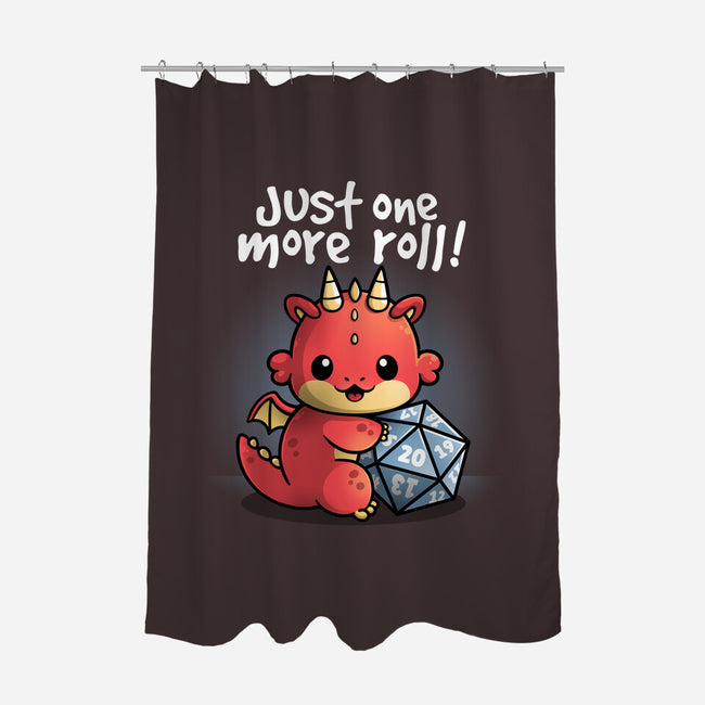 One More Roll-none polyester shower curtain-NemiMakeit