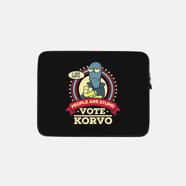 Vote Korvo-none zippered laptop sleeve-kgullholmen