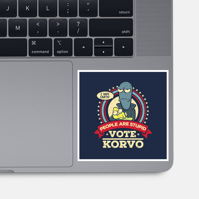 Vote Korvo-none glossy sticker-kgullholmen