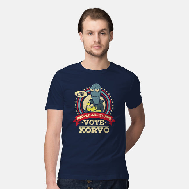 Vote Korvo-mens premium tee-kgullholmen