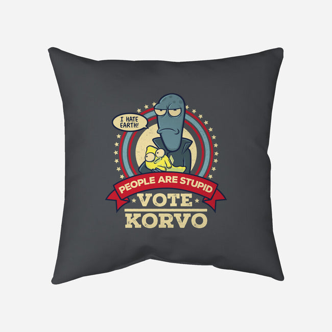 Vote Korvo-none removable cover w insert throw pillow-kgullholmen