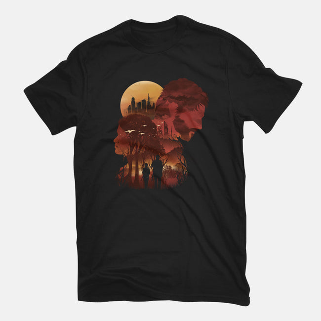 The Last Sunset-womens fitted tee-dandingeroz
