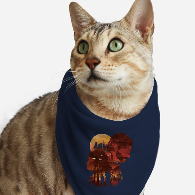 The Last Sunset-cat bandana pet collar-dandingeroz