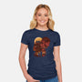The Last Sunset-womens fitted tee-dandingeroz