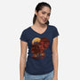 The Last Sunset-womens v-neck tee-dandingeroz
