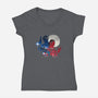 1998 Survivors-womens v-neck tee-dandingeroz