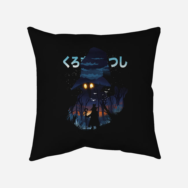The Black Mage-none removable cover w insert throw pillow-dandingeroz