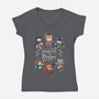 Dungeons & Doggos 2-womens v-neck tee-Domii