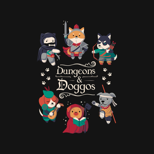 Dungeons & Doggos 2-none polyester shower curtain-Domii