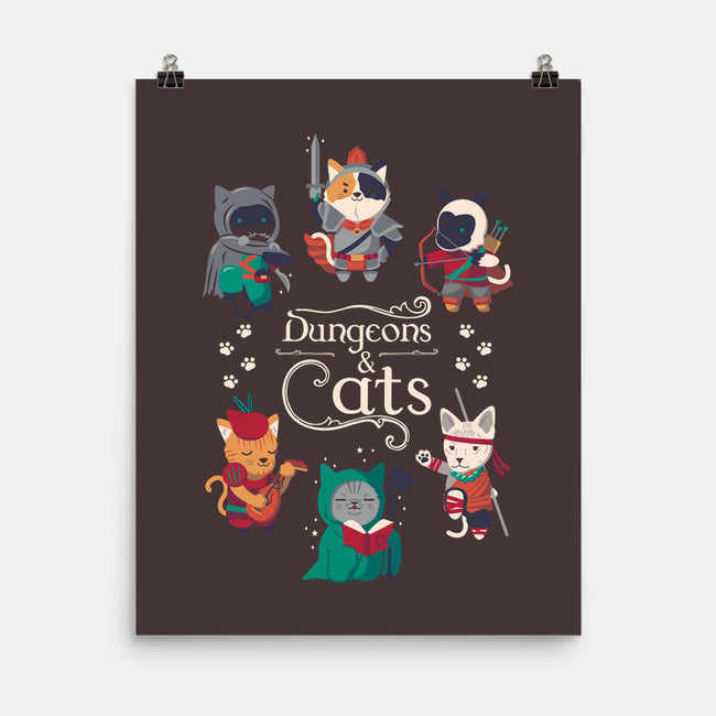 Dungeons & Cats 2-none matte poster-Domii
