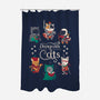 Dungeons & Cats 2-none polyester shower curtain-Domii