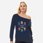 Dungeons & Cats 2-womens off shoulder sweatshirt-Domii