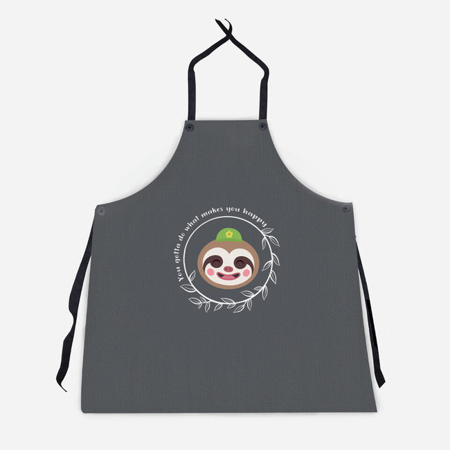 Be Happy-unisex kitchen apron-kosmicsatellite