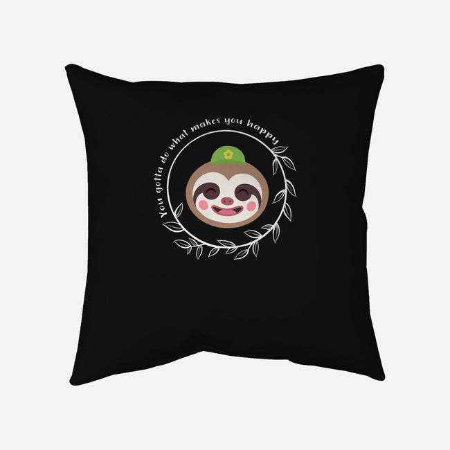 Be Happy-none removable cover w insert throw pillow-kosmicsatellite