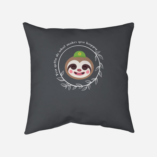 Be Happy-none removable cover w insert throw pillow-kosmicsatellite