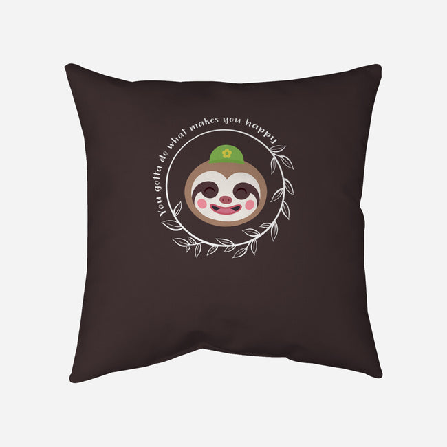Be Happy-none removable cover w insert throw pillow-kosmicsatellite