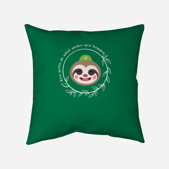 Be Happy-none removable cover w insert throw pillow-kosmicsatellite