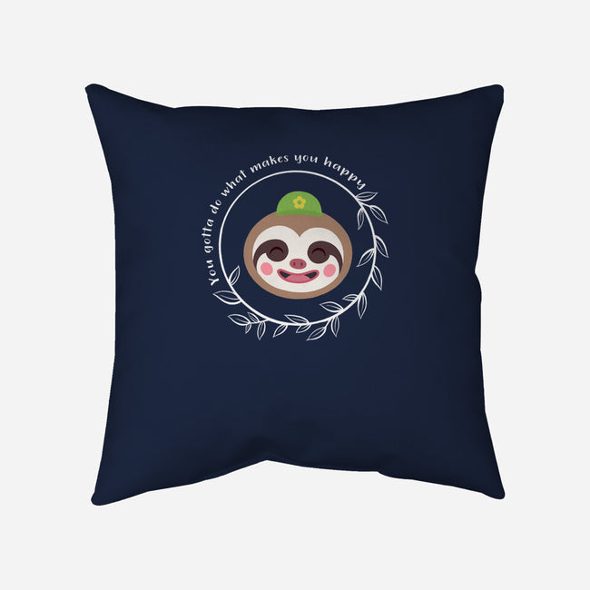Be Happy-none removable cover w insert throw pillow-kosmicsatellite