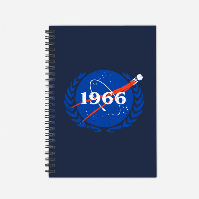Vintage Starship-none dot grid notebook-kg07