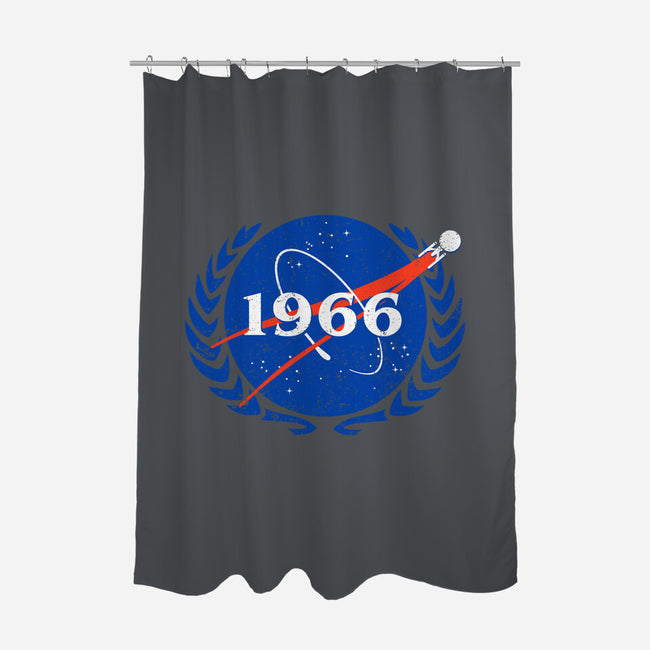 Vintage Starship-none polyester shower curtain-kg07