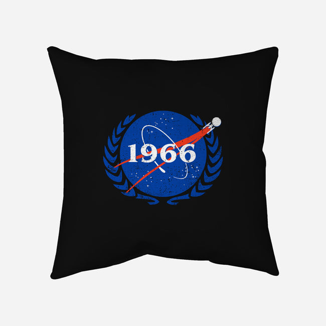 Vintage Starship-none non-removable cover w insert throw pillow-kg07