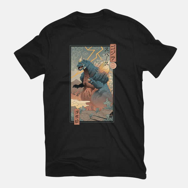 Space Kaiju Ukiyo-E-unisex basic tee-vp021