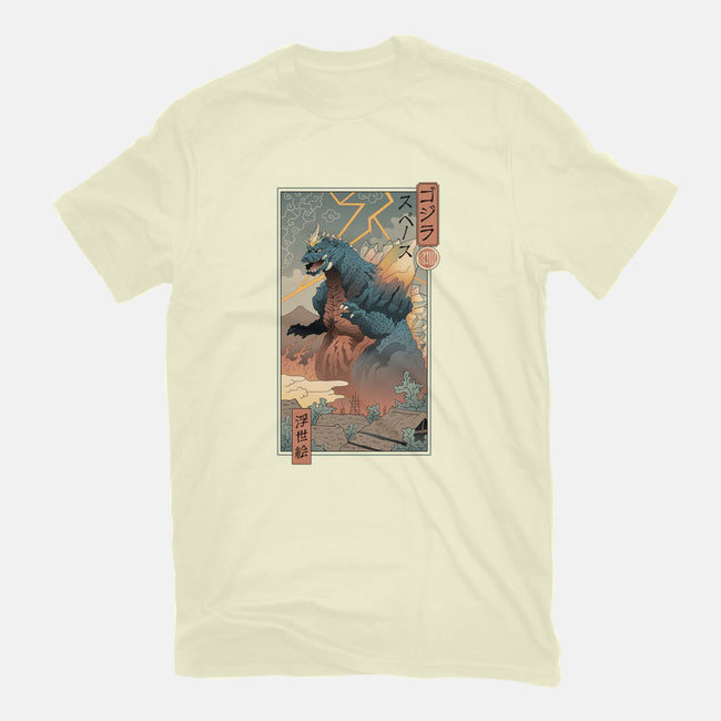 Space Kaiju Ukiyo-E-mens basic tee-vp021