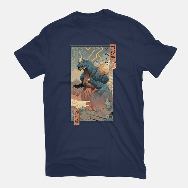 Space Kaiju Ukiyo-E-unisex basic tee-vp021