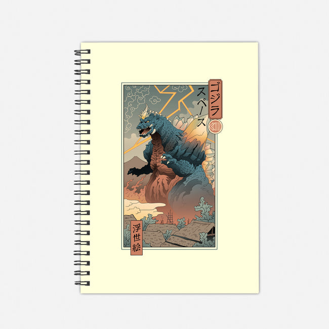 Space Kaiju Ukiyo-E-none dot grid notebook-vp021