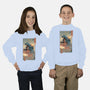 Space Kaiju Ukiyo-E-youth crew neck sweatshirt-vp021