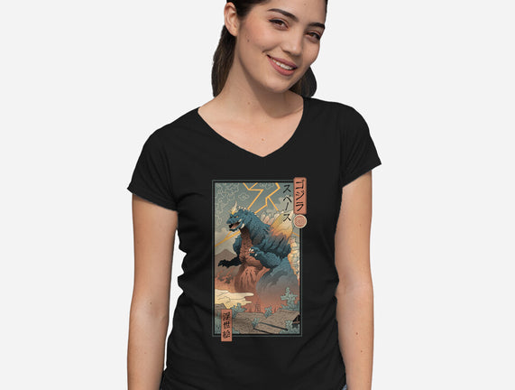 Space Kaiju Ukiyo-E