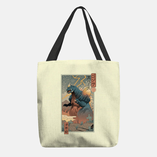 Space Kaiju Ukiyo-E-none basic tote-vp021
