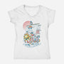 Sunny Ship-womens v-neck tee-constantine2454