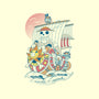 Sunny Ship-none removable cover w insert throw pillow-constantine2454