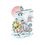 Sunny Ship-none removable cover w insert throw pillow-constantine2454