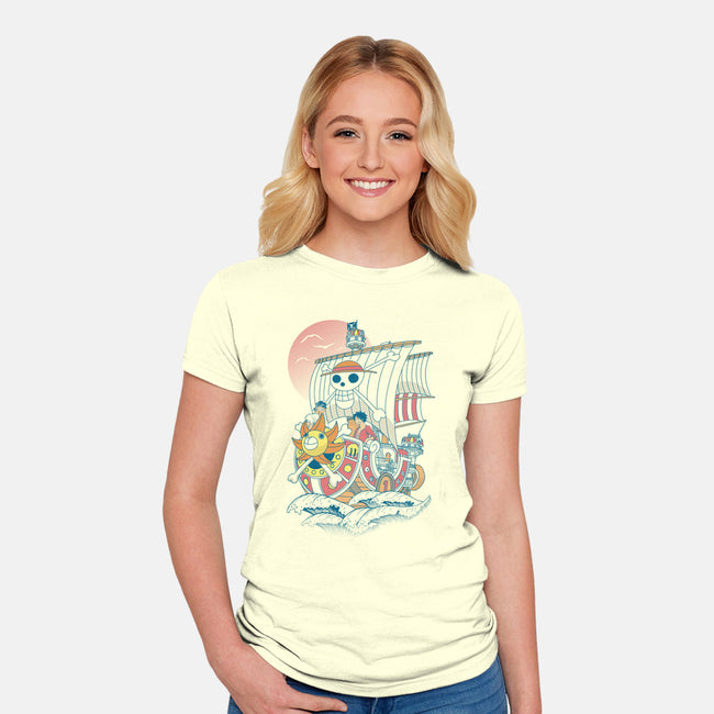 Sunny Ship-womens fitted tee-constantine2454