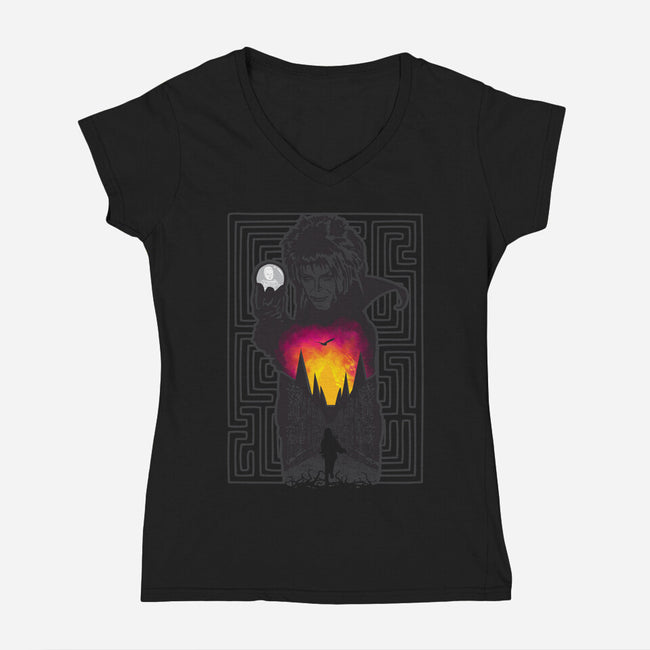 Granted Wish-womens v-neck tee-dalethesk8er
