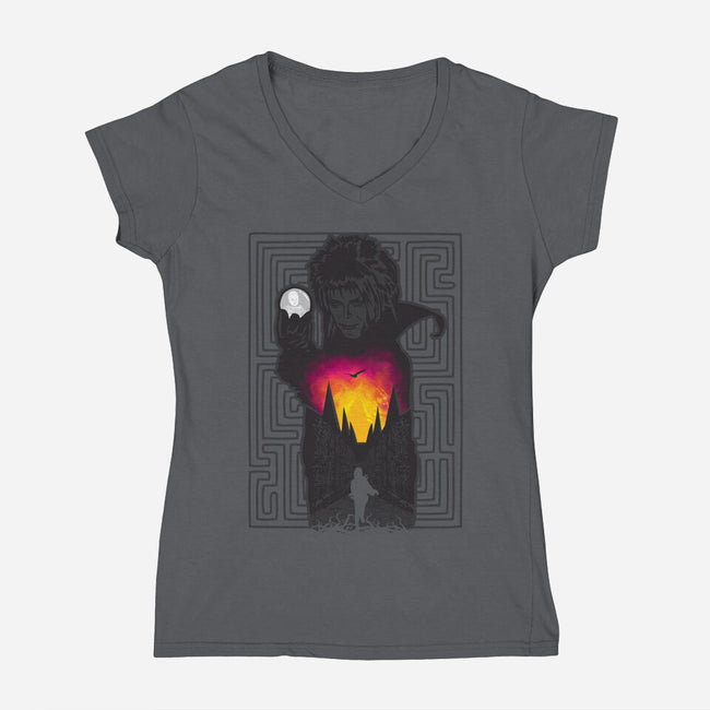 Granted Wish-womens v-neck tee-dalethesk8er