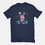 Starry Owl-womens fitted tee-TechraNova